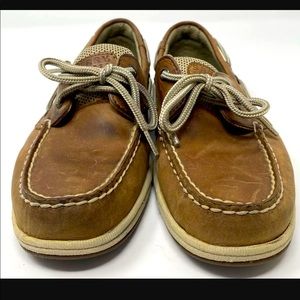 SPERRY Top Sider Intrepid Boat Shoes Brown Leather 9777956 Womens Sz 6.5M